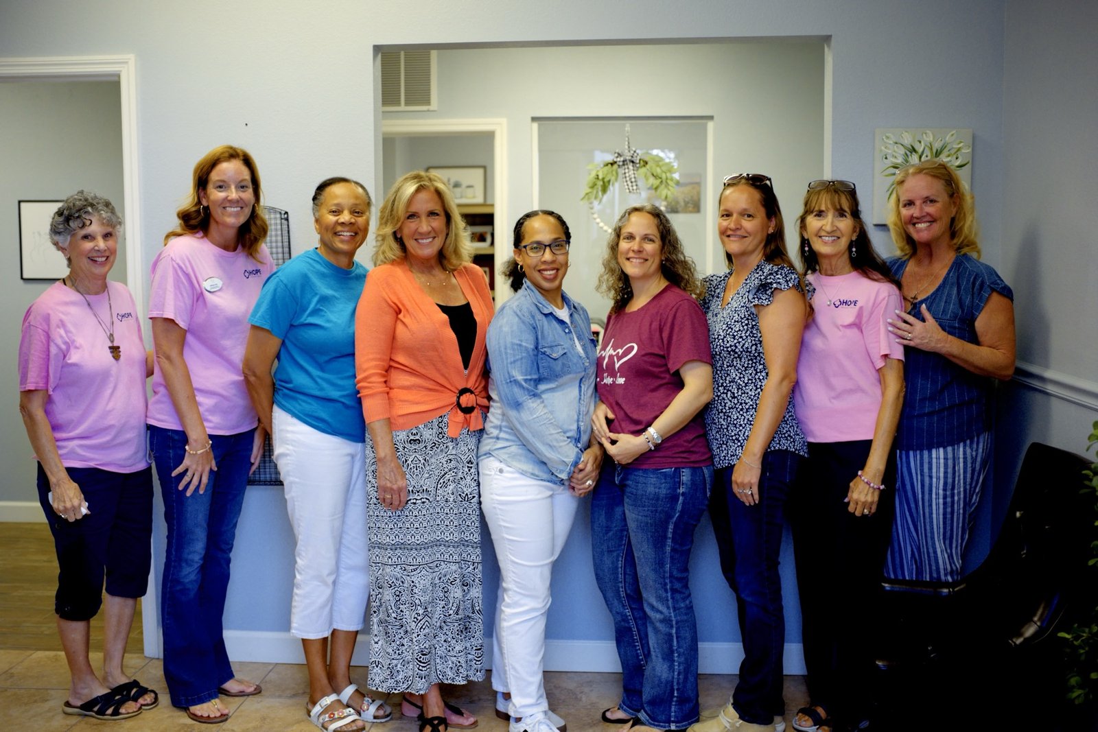 The Hope Resource Center team gathered together at the center in Deltona